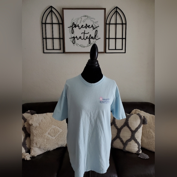 Simply Southern Save The Turtles Tie-Dye Logo Ice T Shirt Classic Boho Size L - Picture 8 of 10